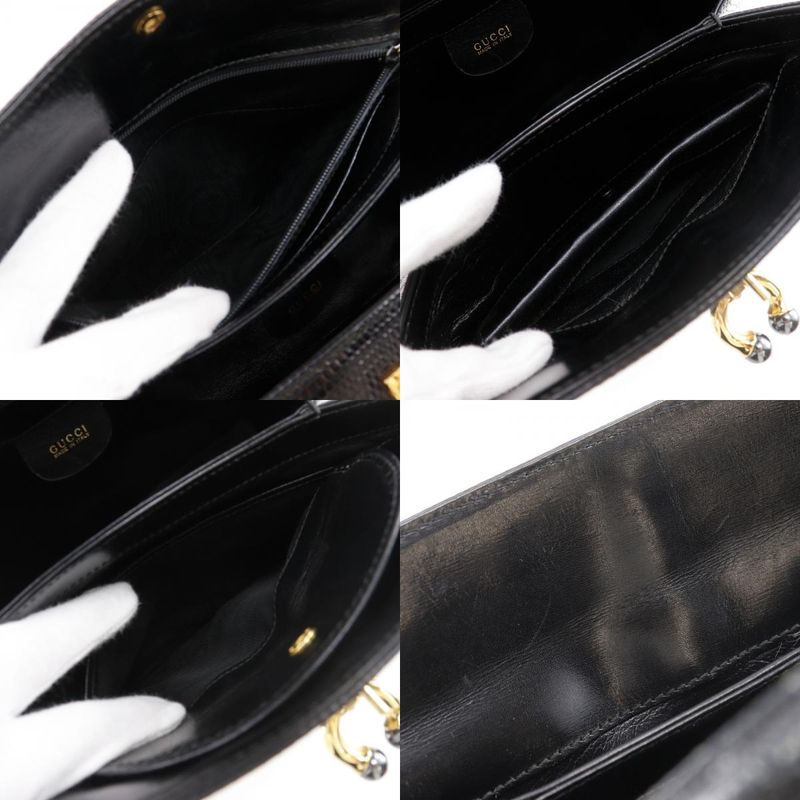 Gucci Vintage Embossed Leather Handbag
