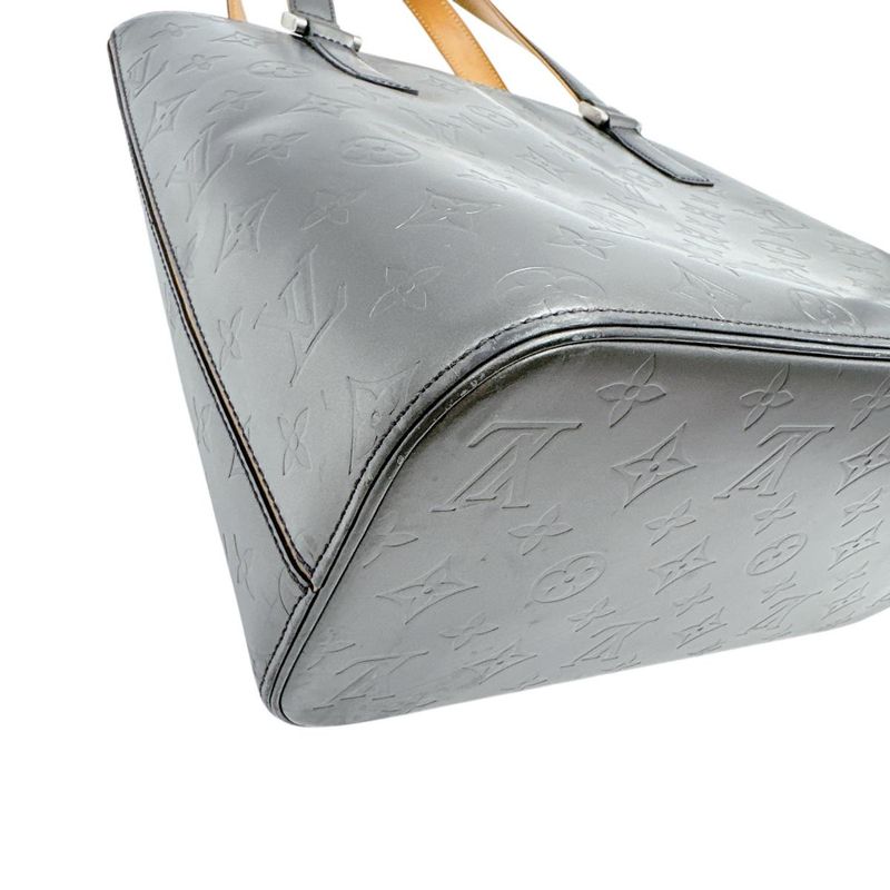 Louis Vuitton Monogram Matte Handbag Stockton Noir