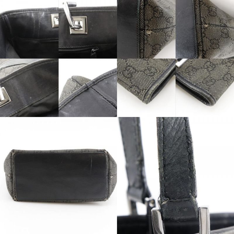 Gucci GG Denim Black Tote