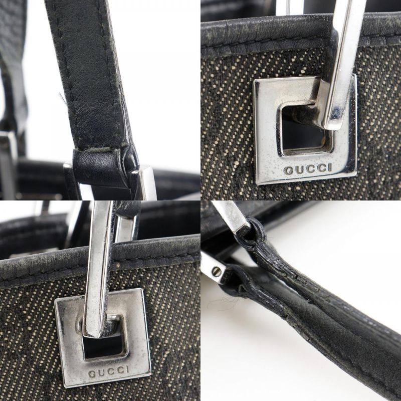 Gucci GG Denim Black Tote