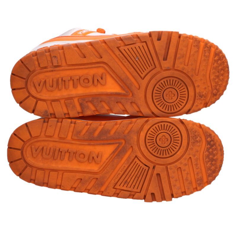 Louis Vuitton LV Trainer Maxi Sneaker Orange X White
