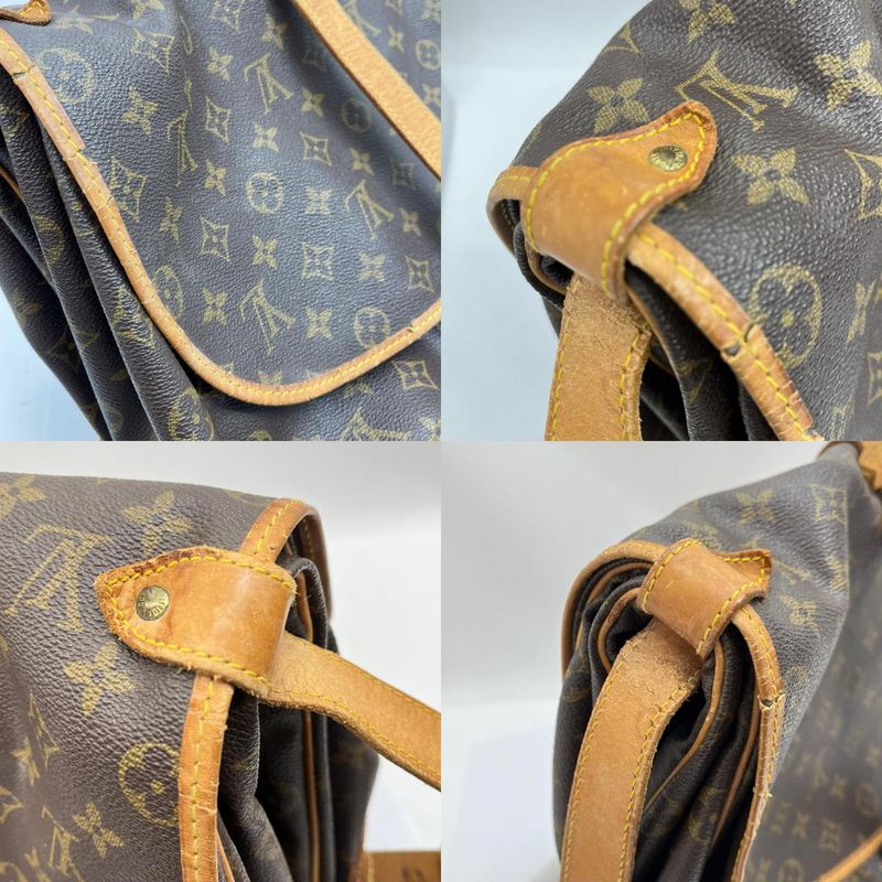 Louis Vuitton Shoulder Bag Saumur 35 Monogram Brown