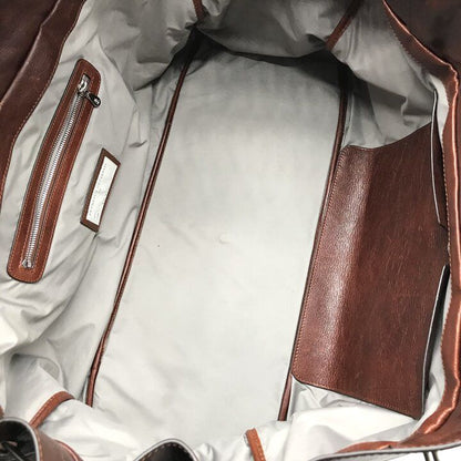 Brunello Cucinelli Weekender Country Hand Boston Leather Corduroy Travel Bag
