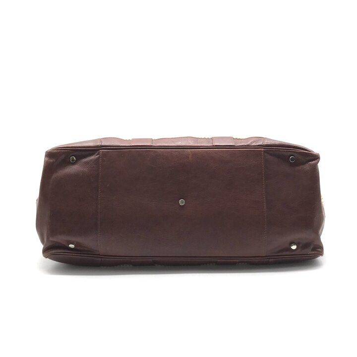 Brunello Cucinelli Weekender Country Hand Boston Leather Corduroy Travel Bag