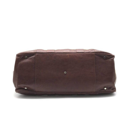 Brunello Cucinelli Weekender Country Hand Boston Leather Corduroy Travel Bag