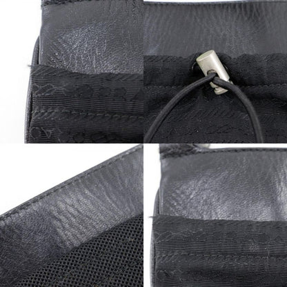 Prada Pochette Nylon Leather Black Shoulder Bag