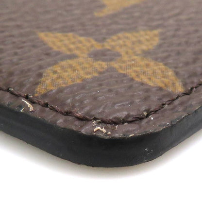 Louis Vuitton Card Case Monogram Macassar Holder Magnet Brown X Black