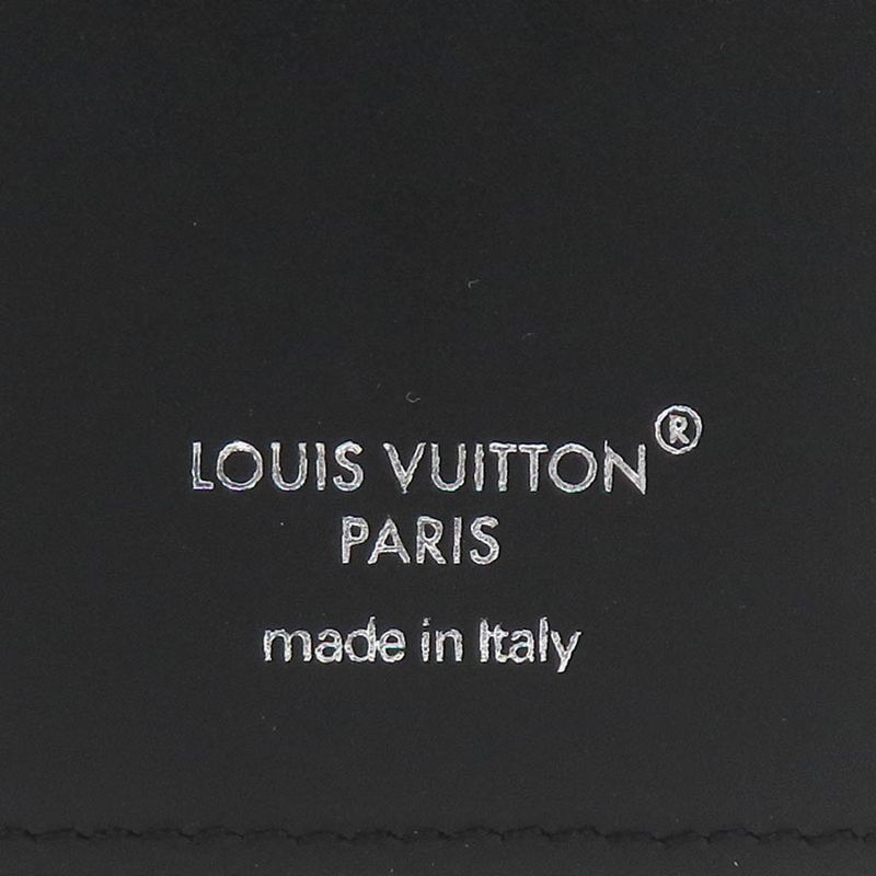 Louis Vuitton Card Case Monogram Macassar Holder Magnet Brown X Black
