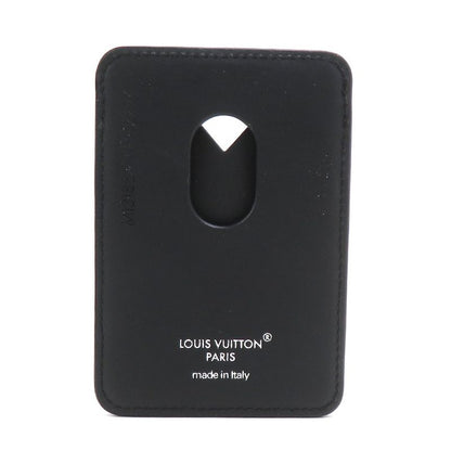 Louis Vuitton Card Case Monogram Macassar Holder Magnet Brown X Black