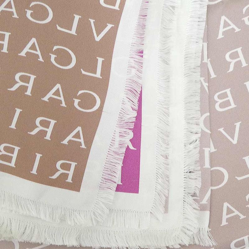 Bvlgari Shawl Silk Pink