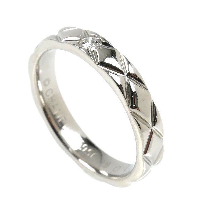 Chanel Quilted Diamond Ring 48