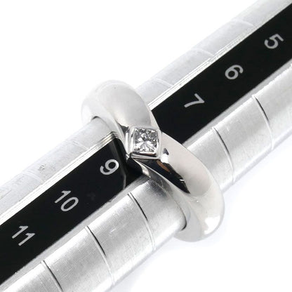 Cartier 18K White Gold Triandle Diamond Ring 48