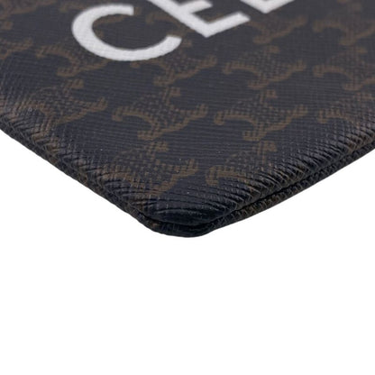 Celine Coin Pass Card Case Brown Black