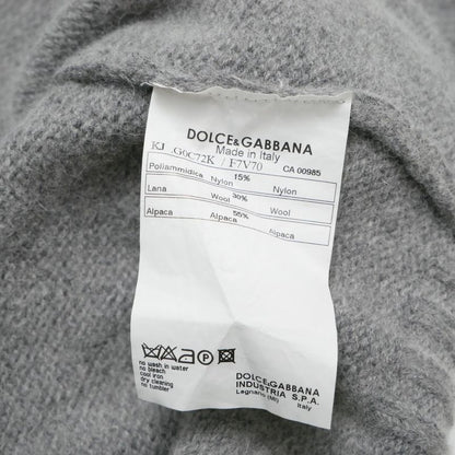 Dolce & Gabbana Knit 44 Alpaca Blend Zip Up Jacket