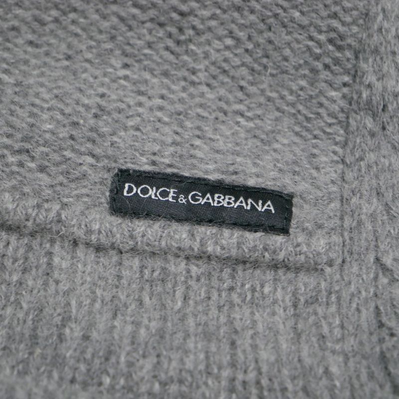 Dolce & Gabbana Knit 44 Alpaca Blend Zip Up Jacket