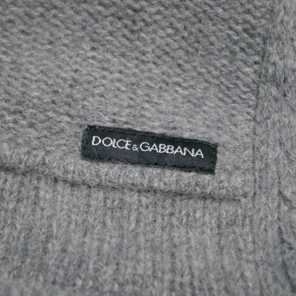 Dolce & Gabbana Knit 44 Alpaca Blend Zip Up Jacket