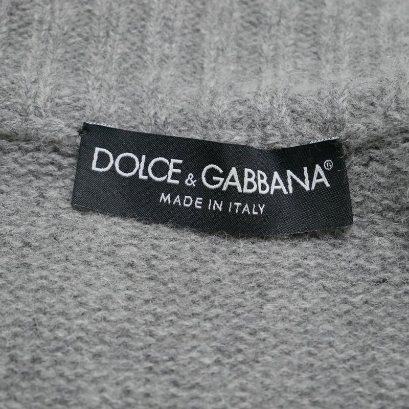 Dolce & Gabbana Knit 44 Alpaca Blend Zip Up Jacket
