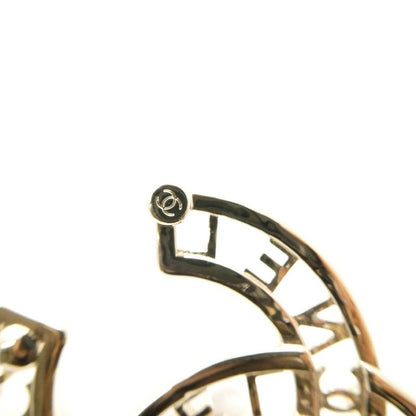 Chanel Brooch Pin CC Logo Pearl Stone