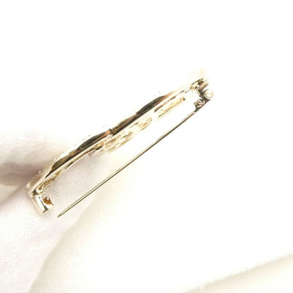 Chanel Brooch Pin CC Logo Pearl Stone