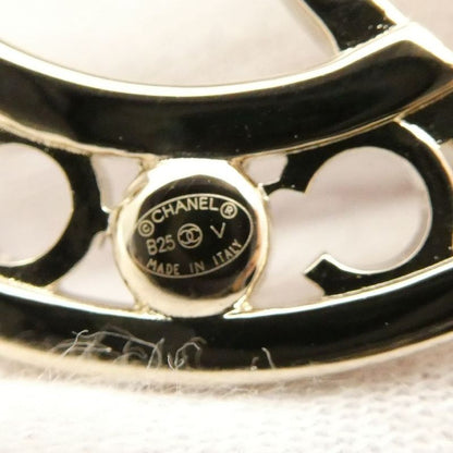 Chanel Brooch Pin CC Logo Pearl Stone