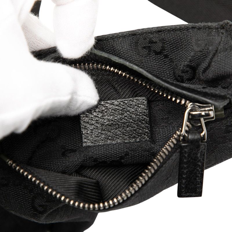 Gucci GG Canvas Black Shoulder Bag