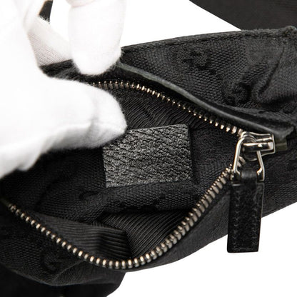 Gucci GG Canvas Black Shoulder Bag