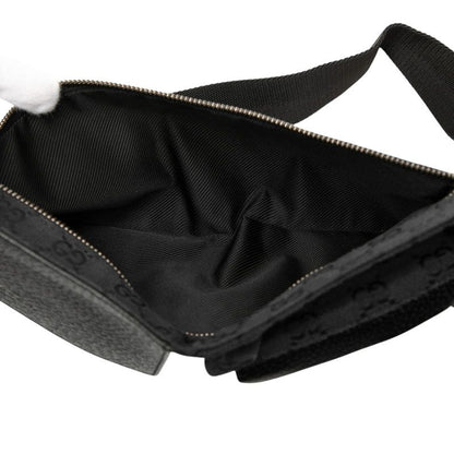 Gucci GG Canvas Black Shoulder Bag