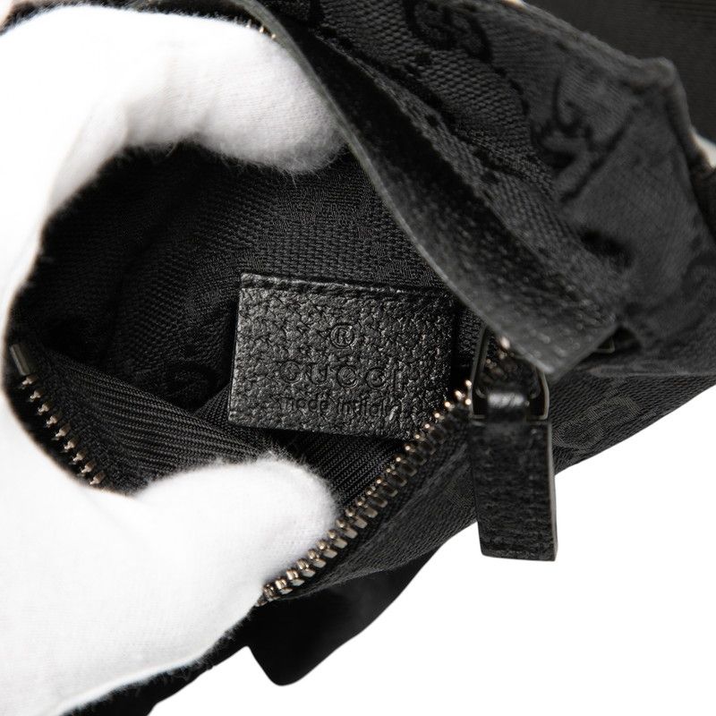 Gucci GG Canvas Black Shoulder Bag
