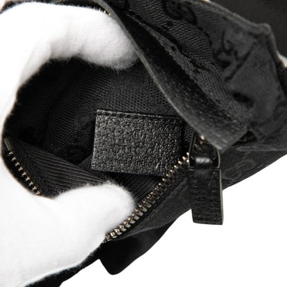 Gucci GG Canvas Black Shoulder Bag