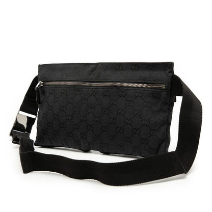 Gucci GG Canvas Black Shoulder Bag