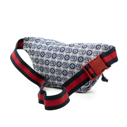 Gucci Children's Strawberry Seahorse Belt Bag Blue