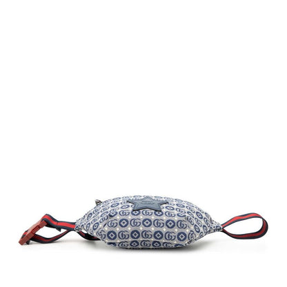 Gucci Children's Strawberry Seahorse Belt Bag Blue