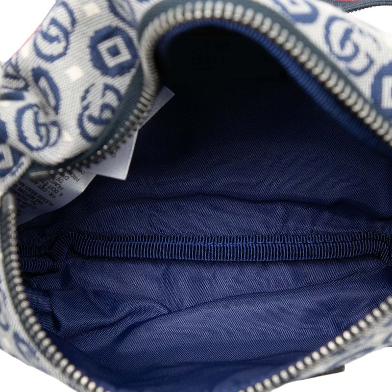 Gucci Children's Strawberry Seahorse Belt Bag Blue