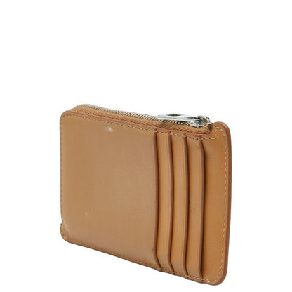Loewe Anagram Coin Case Card Camel Beige Leather