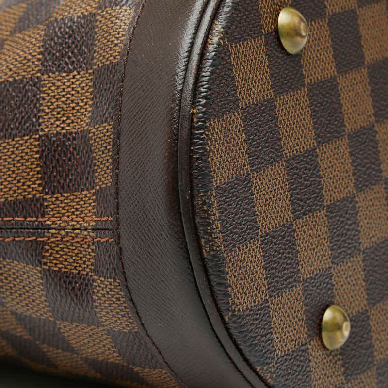 Louis Vuitton Damier Marais Tote Shoulder Bag Bucket Brown Leather