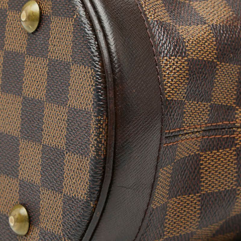 Louis Vuitton Damier Marais Tote Shoulder Bag Bucket Brown Leather