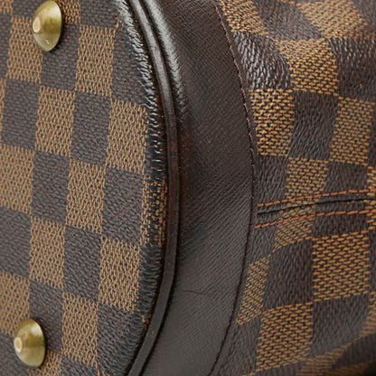 Louis Vuitton Damier Marais Tote Shoulder Bag Bucket Brown Leather