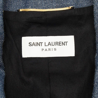 Saint Laurent Denim Jacket Pants Set Blue Black