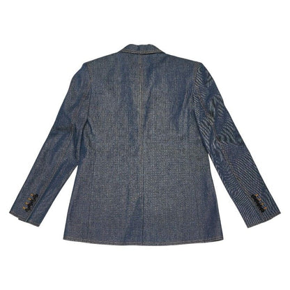 Saint Laurent Denim Jacket Pants Set Blue Black