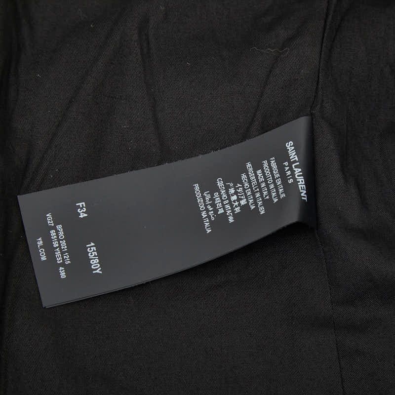 Saint Laurent Denim Jacket Pants Set Blue Black