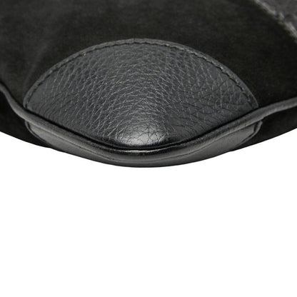 Guccissima Black Leather Suede Shoulder Bag