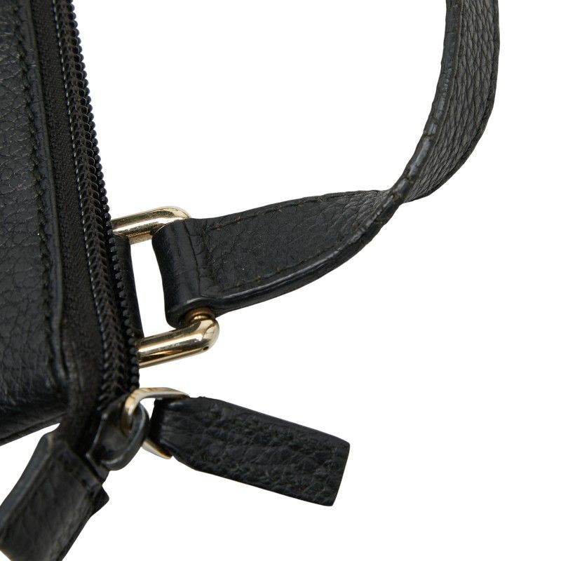 Guccissima Black Leather Suede Shoulder Bag