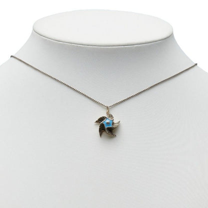 Bottega Veneta Star Silver Light Blue Enamel Silver - Light Blue