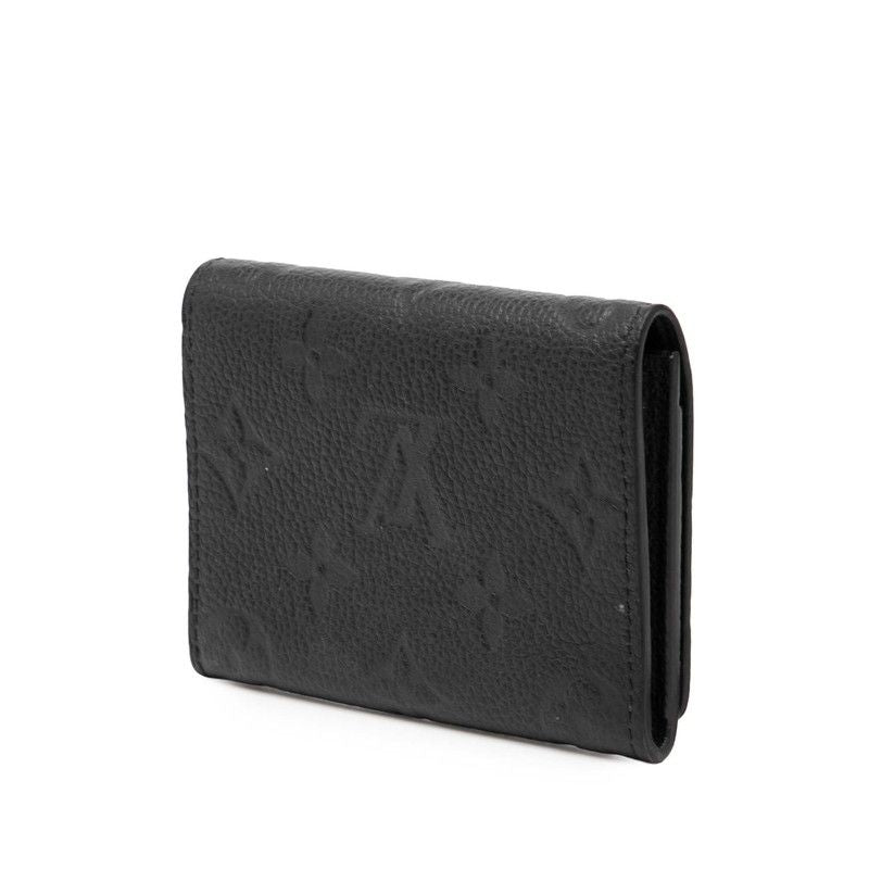 Louis Vuitton Monogram Empreinte Amberop Carte de Visit Card Case Noir Black