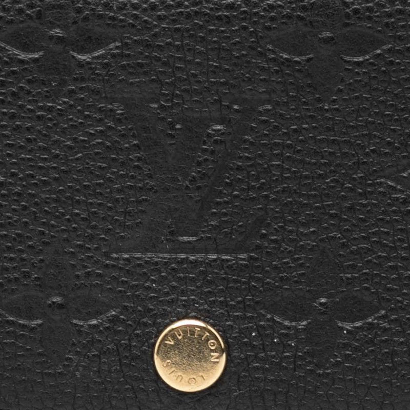 Louis Vuitton Monogram Empreinte Amberop Carte de Visit Card Case Noir Black