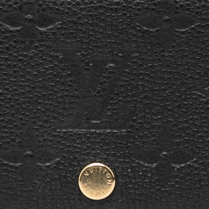 Louis Vuitton Monogram Empreinte Amberop Carte de Visit Card Case Noir Black
