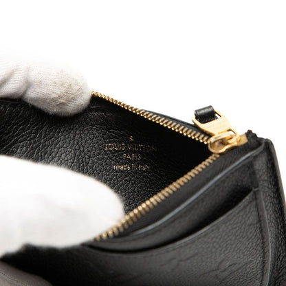 Louis Vuitton Monogram Empreinte Card Holder Zip Coin Case Fragment Noir Black