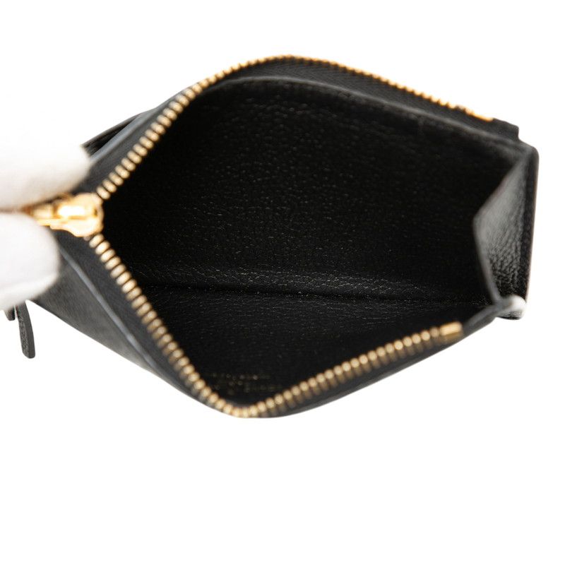 Louis Vuitton Monogram Empreinte Card Holder Zip Coin Case Fragment Noir Black