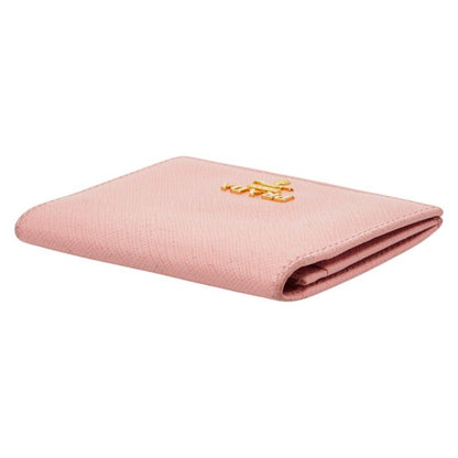 Prada Card Case Pink Saffiano Leather