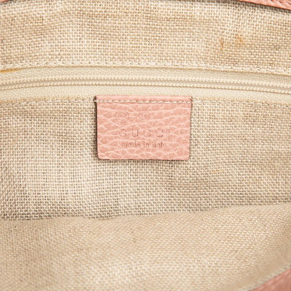 Gucci 2-Way Shoulder Bag Pink Leather